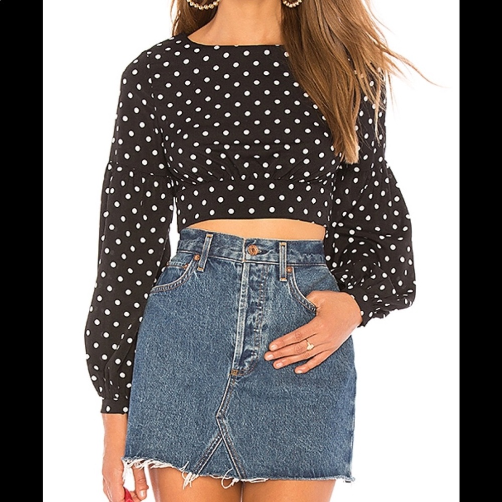 Yasmin Polka Dot Crop top